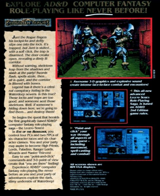 Eye Of The Beholder - Dos