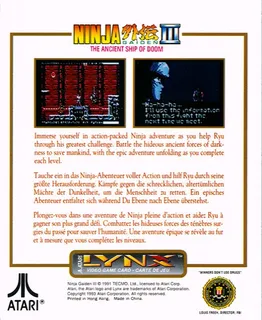 Ninja Gaiden 3 - The Ancient Ship Of Doom - Dos
