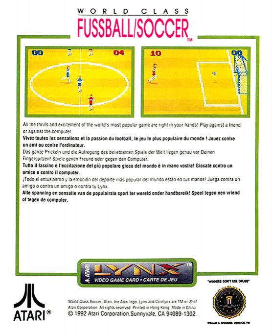 World Class Fussball/Soccer dos