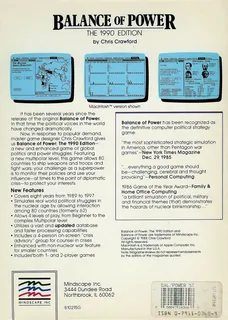 Balance Of Power : The 1990 Edition - Dos