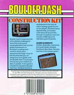 Boulder Dash : Construction Kit - Dos