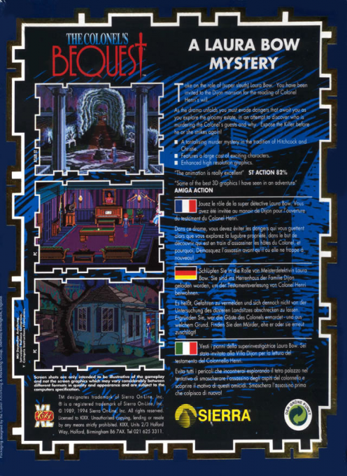 The Colonel's Bequest - Dos