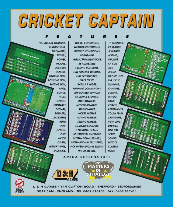 Cricket Captain - Dos
