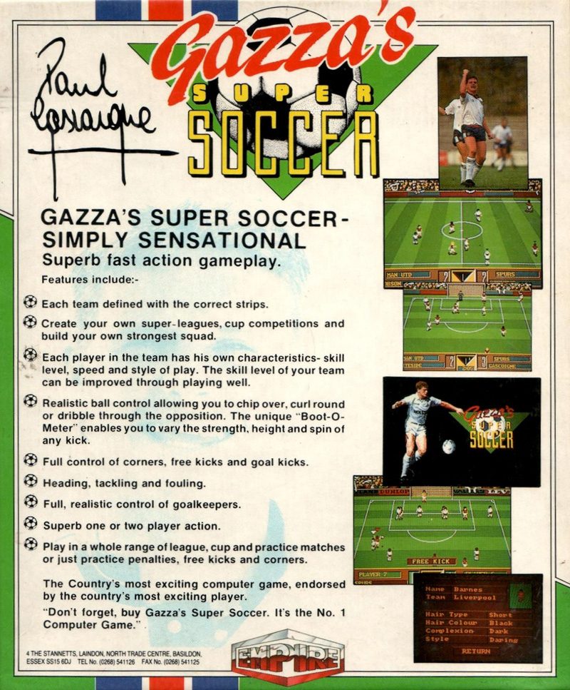 Gazza's Super Soccer - Dos