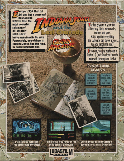 Indiana Jones And The Last Crusade - The Graphic Adventure - Dos