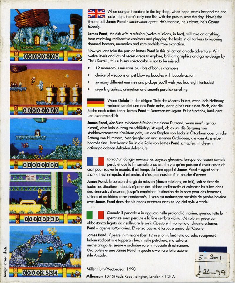 James Pond - Underwater Agent - Dos