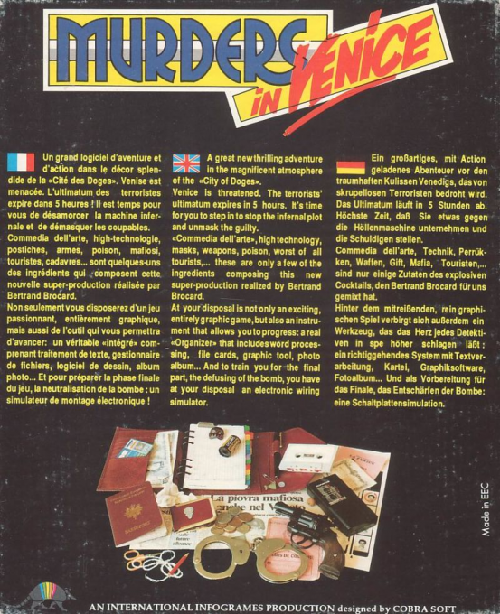 Meurtres À Venise - Dos