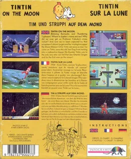 Tintin sur la Lune - Dos