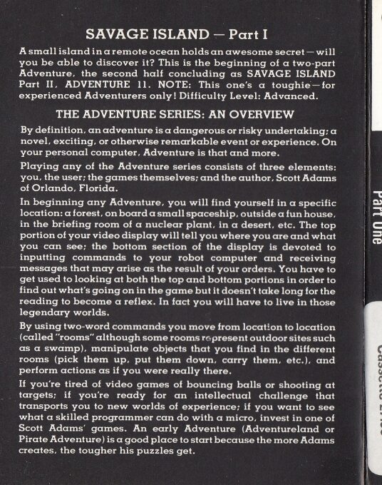 Adventure 10 - Savage Island Part I - Dos