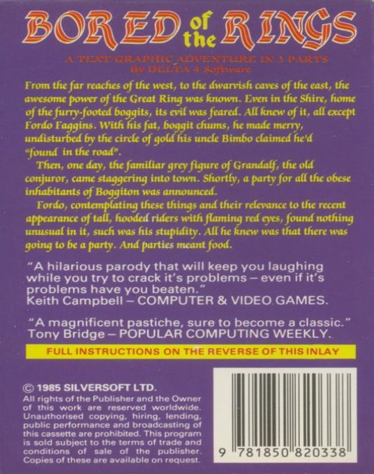 Bored Of The Rings - Dos