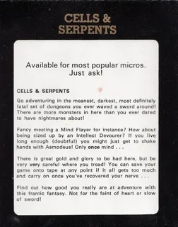 Cells And Serpents - Dos