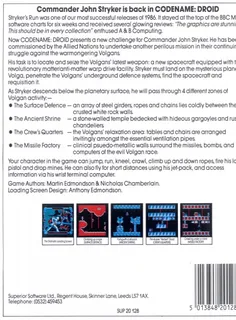 Codename: Droid - Stryker's Run - Dos