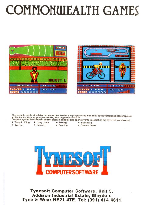 Commonwealth Games - Dos