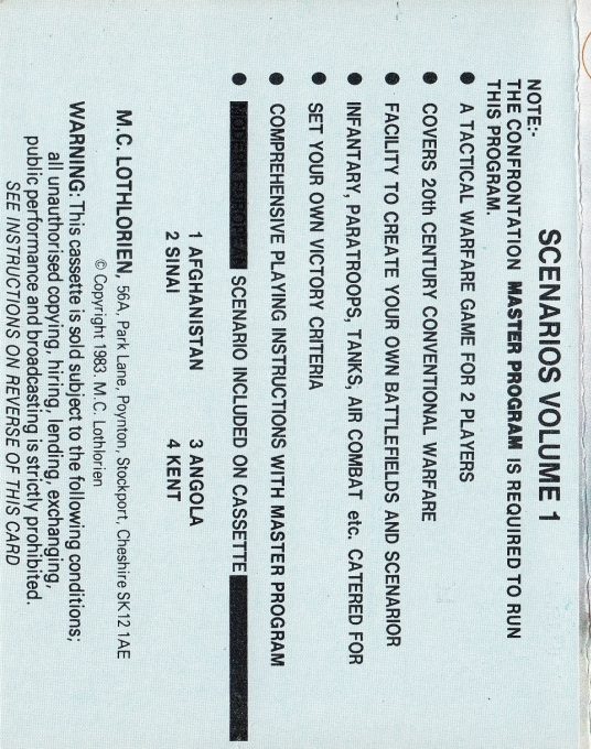 Confrontation Scenarios Volume 1 dos