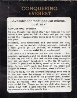 Conquering Everest - Dos