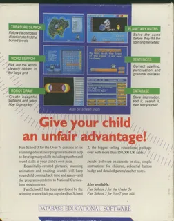 Fun School 3: for the over 7s - Dos