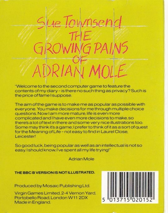 The Growing Pains Of Adrian Mole - Dos