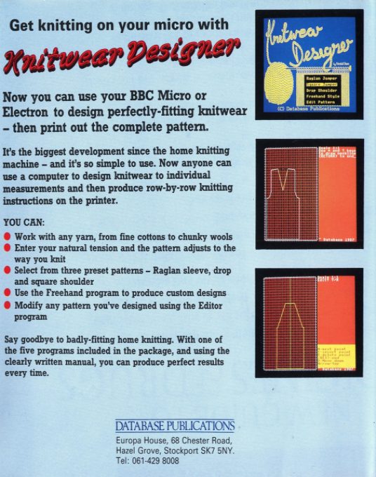 Knitwear Designer dos