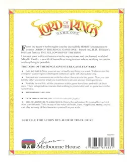 Lord of the Rings - Game One - Dos
