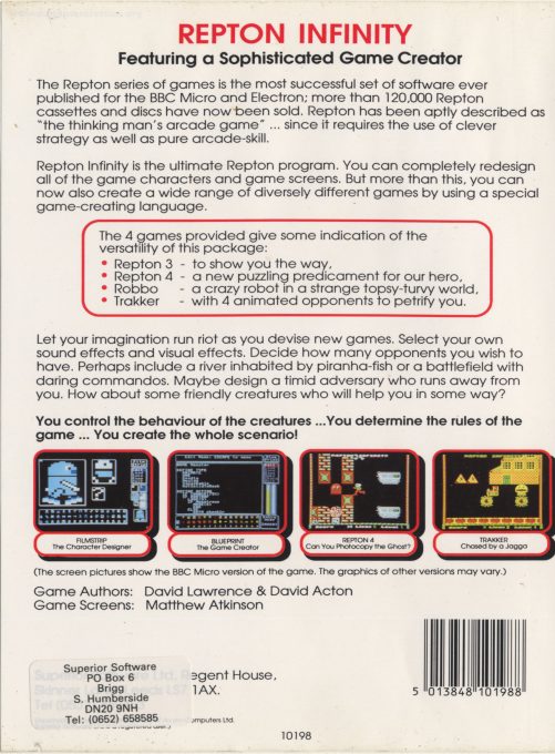 Repton Infinity - Dos