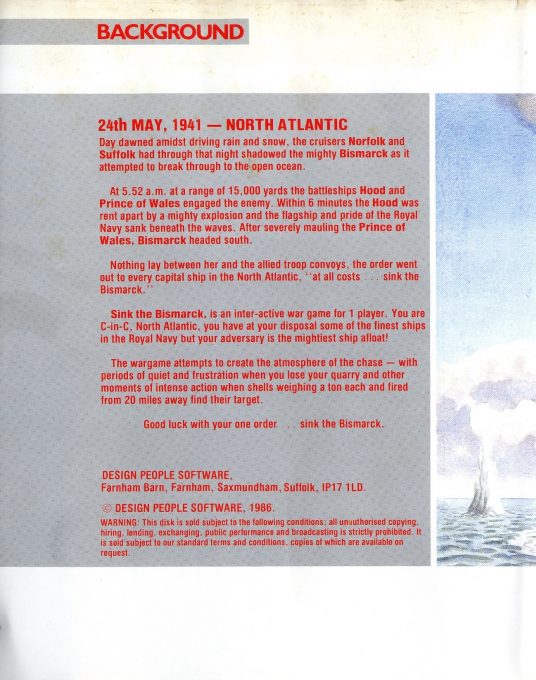 Sink The Bismarck dos