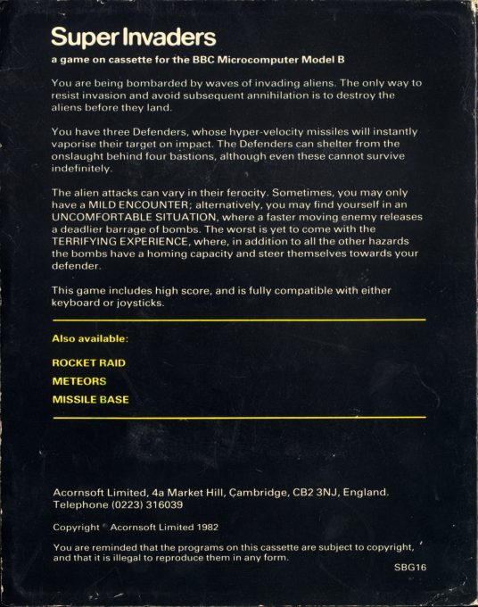 Super Invaders - Dos