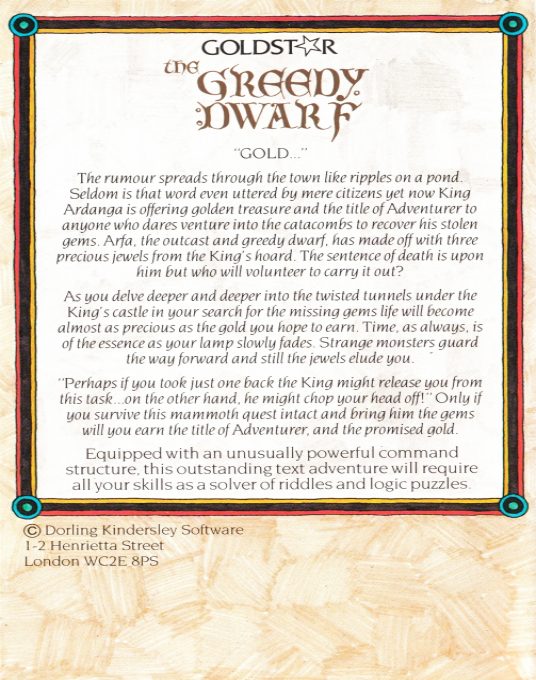 The Greedy Dwarf - Dos