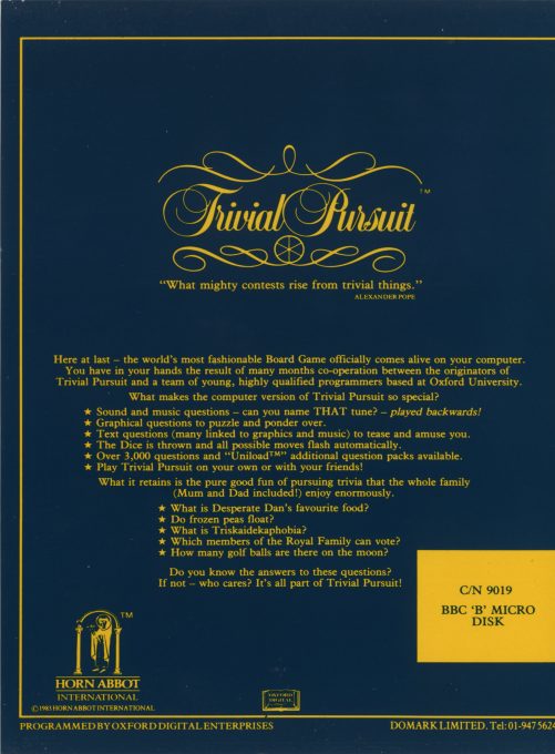 Trivial Pursuit - Genus Edition - Dos