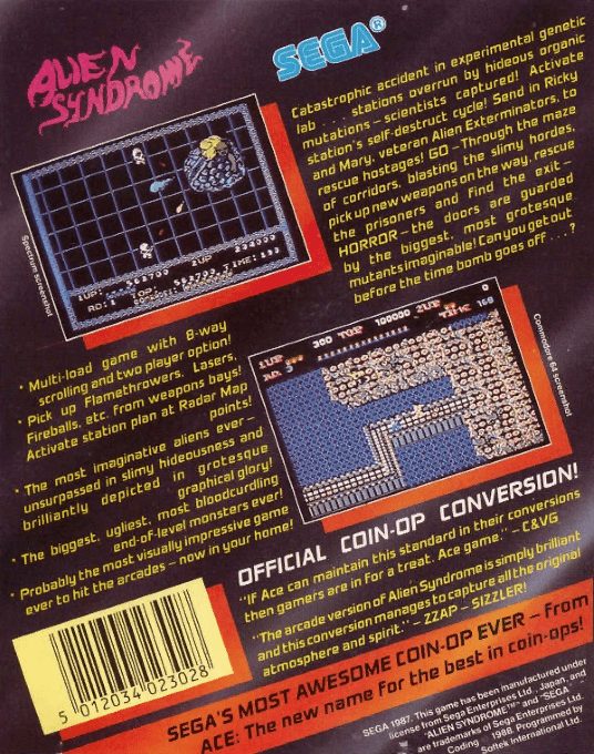 Alien Syndrome - Dos