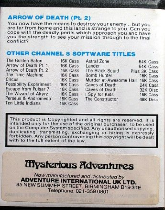 Arrow of Death : Part II - Dos