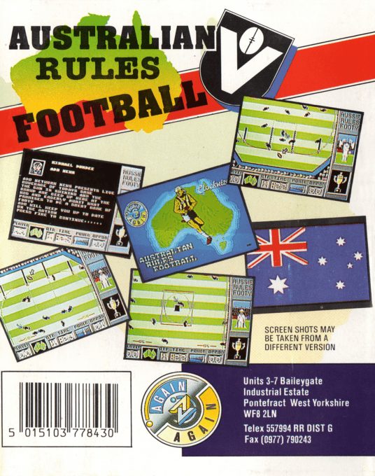 Australian Rules Football - Dos