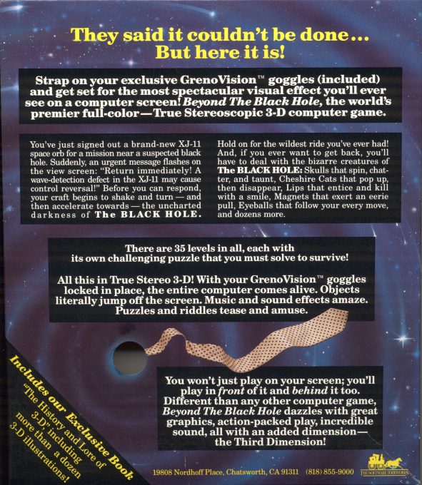 Beyond The Black Hole dos