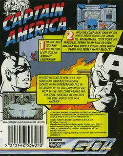 Captain America in the Doom Tube of Dr. Megalomann - Dos