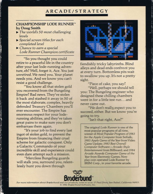 Championship Lode Runner - Dos