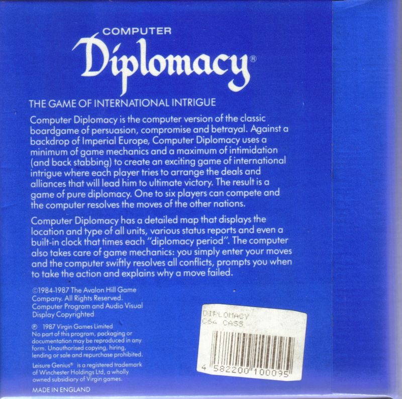 Diplomacy - Dos