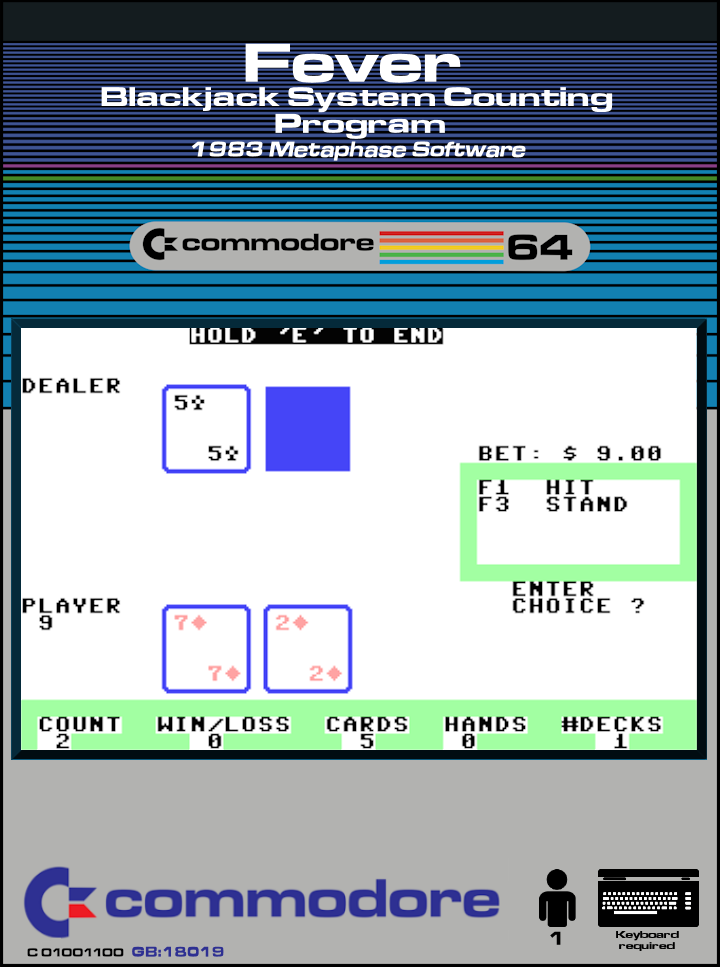 Fever : Blackjack System Counting Program