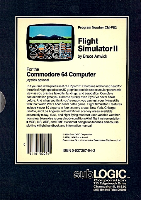 Flight Simulator dos