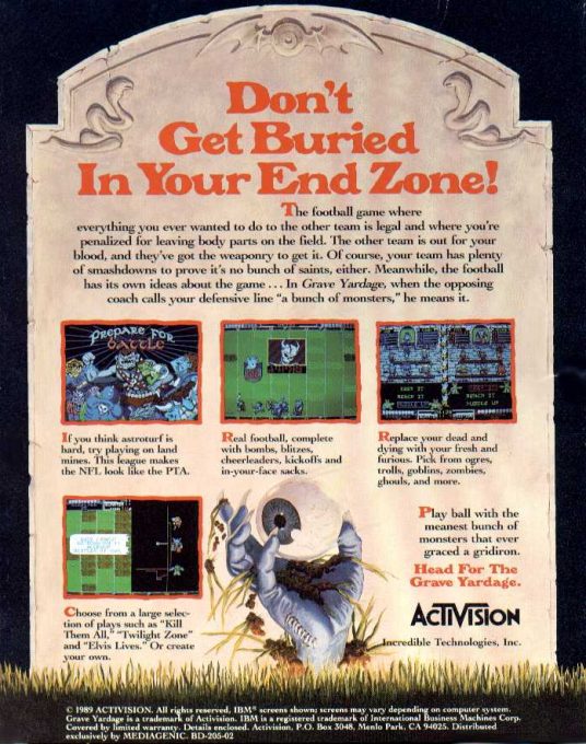 Grave Yardage - Dos