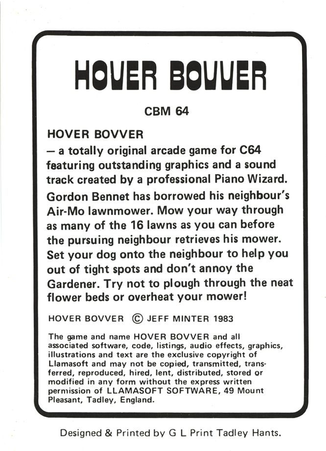 Hover Bovver dos