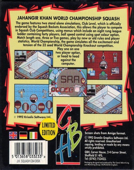 Jahangir Khan's World Championship Squash dos