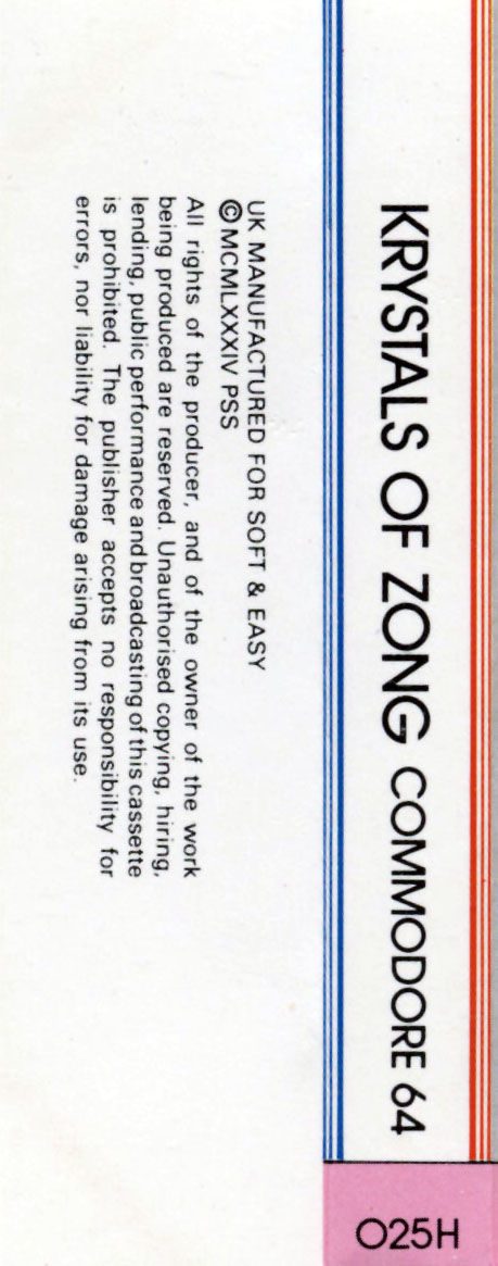 Krystals of Zong dos