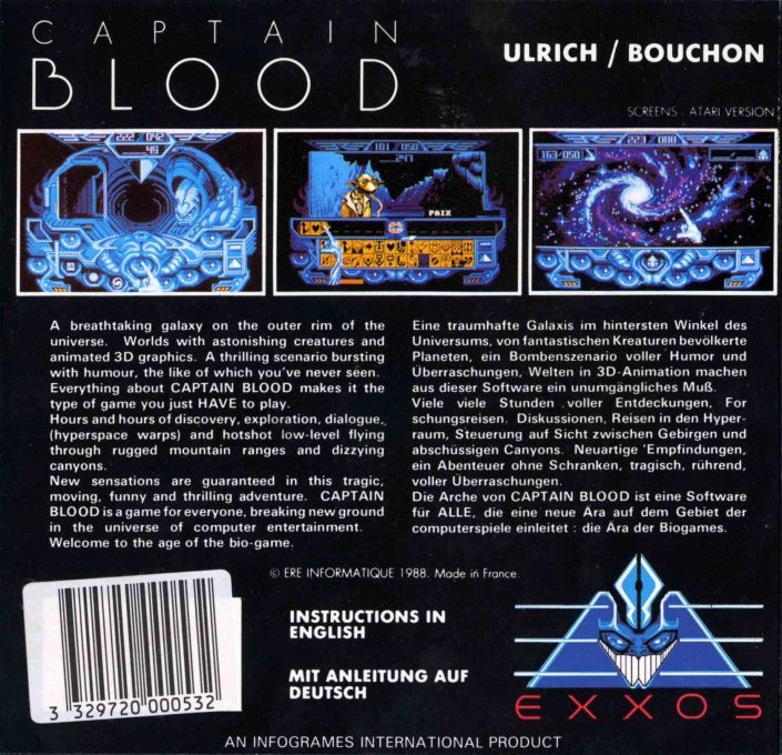 L'arche du Capitaine Blood dos