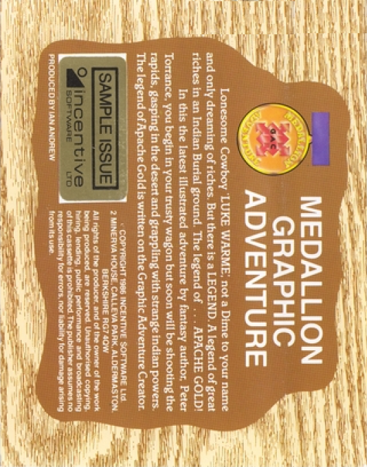 The Legend Of The Apache Gold dos