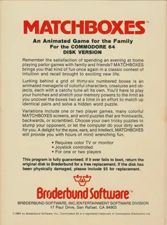 Matchboxes - Dos