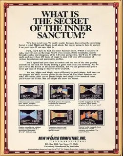 Might and Magic I : Secret of the Inner Sanctum - Dos