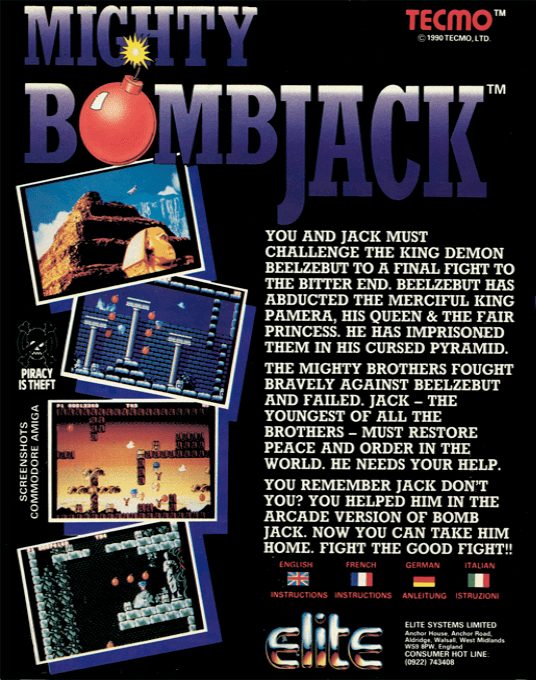 Mighty Bomb Jack - Dos