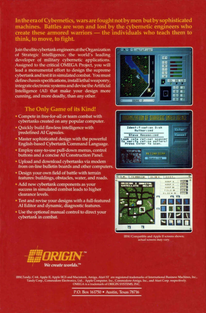 Omega : Neural Cybertank Design & Simulation dos