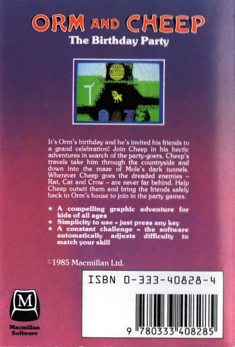 Orm and Cheep : The Birthday Party dos