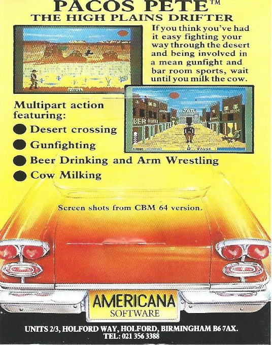 Pacos Pete : The High Plains Drifter dos