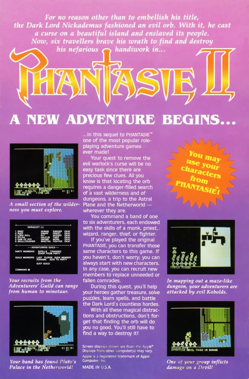 Phantasie II - Dos